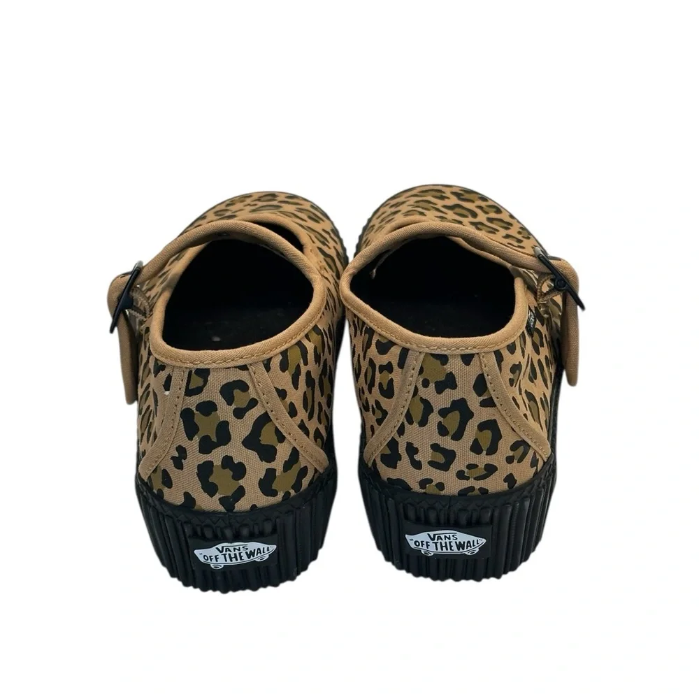 Vans Mary Jane Creeper Shoe in Leopard Brown. Sz: 8 - Picture 8 of 11